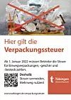 Plakat Verapckungssteuer