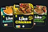 Verpackungen von veganen Fleischalternativen von Like Meat