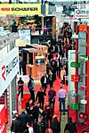 Blick in Messehalle, LogiMAT 2023