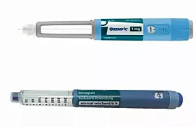 Anders als die Sekundärverpackung lassen sich diese originalen Ozempic-Pens von den gefälschten Abnehmspritzen deutlich unterscheiden.