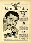 Werbung für Wick-Inhalator, um 1960.