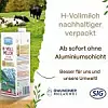 Werbung für Milch, verpackt in Kartonverpackung ohne Aluminiumschicht.