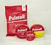 Pulmoll heute im aktuellen Verpackungsdesign und im Beutel.