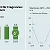 Grafik Europäischer Markt für Fragrances: Größe und Wachstum.