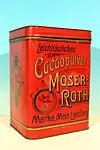 Leichtlösliches Cacaopulver von Moser-Roth, Marke „Mein Liebling“ aus der Zeit zwischen 1900 und 1910.