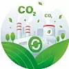 Carbon credit concept illustration, CO2 emission reduction from