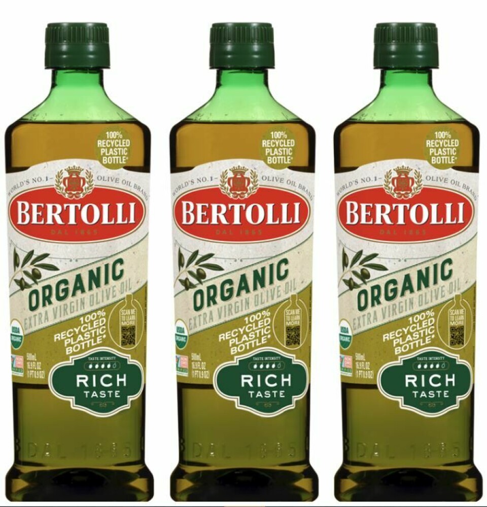 Bertolli bringt Olivenöl in den USA in rPET-Flaschen auf den Markt