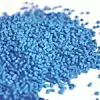 Blaues Kunststoffgranulat