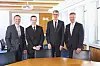(v.l.n.r) Der B+K-Vorstand mit Karsten Pax, Dr. Tobias Lührig, Manfred Albrecht und Gerd Sundermann