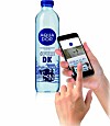 Aqua d‘ Or, die dänische Wassermarke von Danone mit einer Anwendung, bei der der Verbraucher über eine App scannen kann, um exklusive Inhalte zu entdecken und an einem Gewinnspiel teilzunehmen.