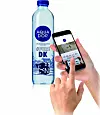 Aqua d‘ Or, die dänische Wassermarke von Danone mit einer Anwendung, bei der der Verbraucher über eine App scannen kann, um exklusive Inhalte zu entdecken und an einem Gewinnspiel teilzunehmen.