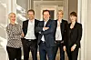 Management-Team von Brand Union: Katie Taylor, Michael Carl, Tobias Phleps, Caroline Theissen, Thekla Wege (von links nach rechts)