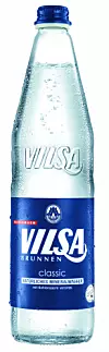 Mit der 0,7 Liter Flasche setzt Vilsa auf ein puristisches Design.