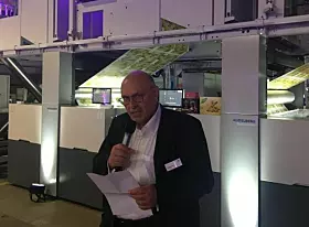 Matthias Boog, Geschäftsführer der Konzerntochter Heidelberg Web Carton Converting.