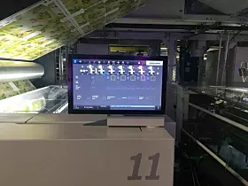 Touchscreen: eines der zahlreichen Displays, die verbaut wurden.