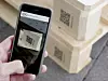 QR-Code auf Europalette