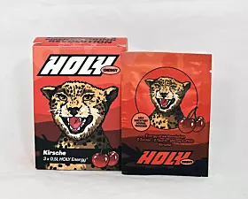 Holy-Energydrink, Geschmack Kirsche.
