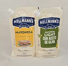Hellmann’s im Beutel. Beutel mit Wiederverschluss für Mayonnaise.
