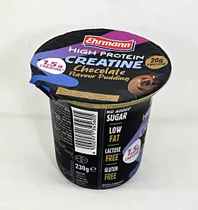 Zwei in einem – Protein und Kreatin im neuen Pudding von Ehrmann.