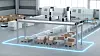 Vom Kommissionieren, Sortieren und Palettieren bis zum autonomen Transport: Bosch Rexroth präsentiert sein Standardportfolio für eine schnellere, flexiblere und energieeffizientere Intralogistik.