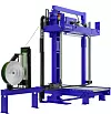 Die Palettenumreifungsmaschine KZV-111 ermöglicht eine vollautomatische, flexible Umreifung palettierter Produkte.
