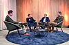 Das Gespräch fand bei Schubert in Crailsheim statt. v.l.: Chefredakteuer Philip Bittermann, geschäftsführender Gesellschafter Ralf Schubert, Geschäftsführer Vertrieb und Service Marcel Kiessling und Bereichsleiter strategische Unternehmensentwicklung Marcus Schindler.