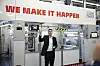 Kai Ethner, Director of Application Engineering bei Henkel Packaging Adhesives and Coatings, bei der Eröffnung des modernisierte Packgaing Competence Centers.