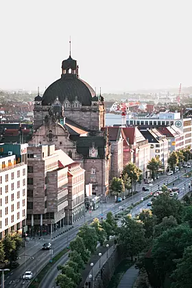 Ausblick über Nürnberg am Referentenabend.