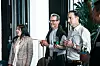 v.l.: Phuong Anh Do, Director Fachpack, Martin Buchwitz, Geschäftsführer Packaging Valley, und Philip Bittermann, Chefredakteur neue verpackung, bei der Begrüßung am Referentenabend, der am Vortag der Packaging Machinery Conference 2026 stattfand.