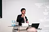 Dr. Daniel Eckertz während seines Vortrags auf der Packaging Machinery Conference.